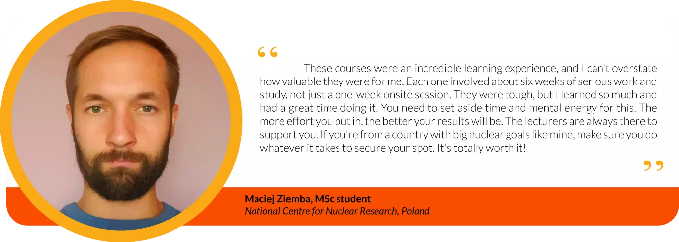 Student testimonial from Maciej Ziemba